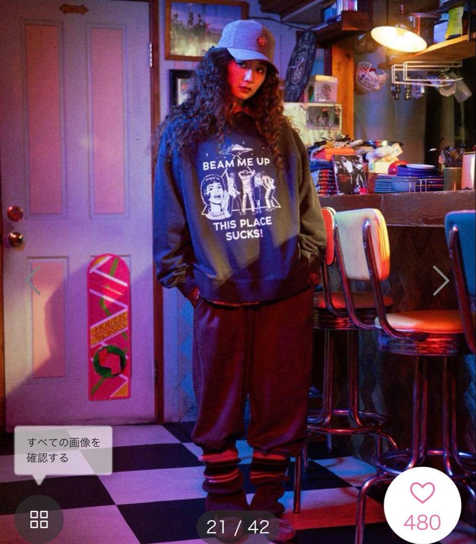 STRANGER THINGS×MINNETONKA プリンテッドスウェット