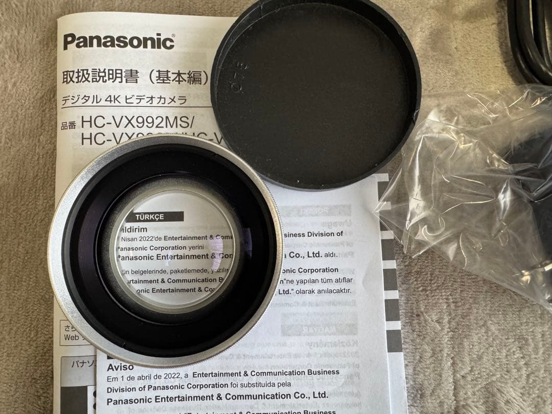 HC-VX992MS　4Kビデオ 中古超美品　おまけで広角レンズ付き