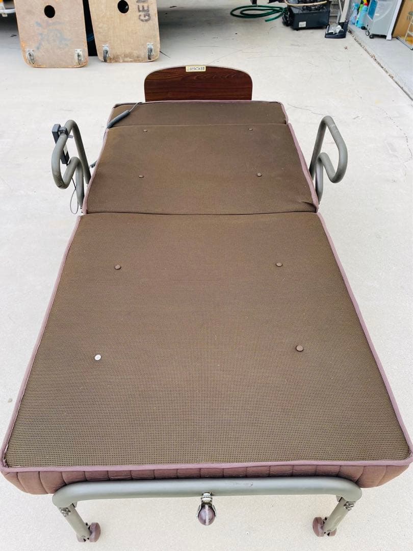 福岡発　アテックス　収納式　電動　リクライニング　ベッド　介護