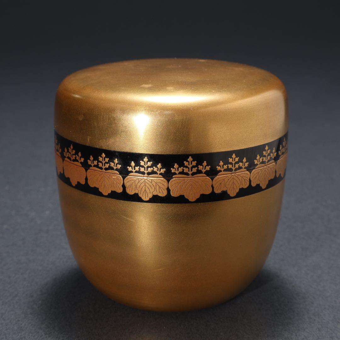 棗　桐　大棗　裏千家鵬雲斎花押　箱書　共箱　R1626お11