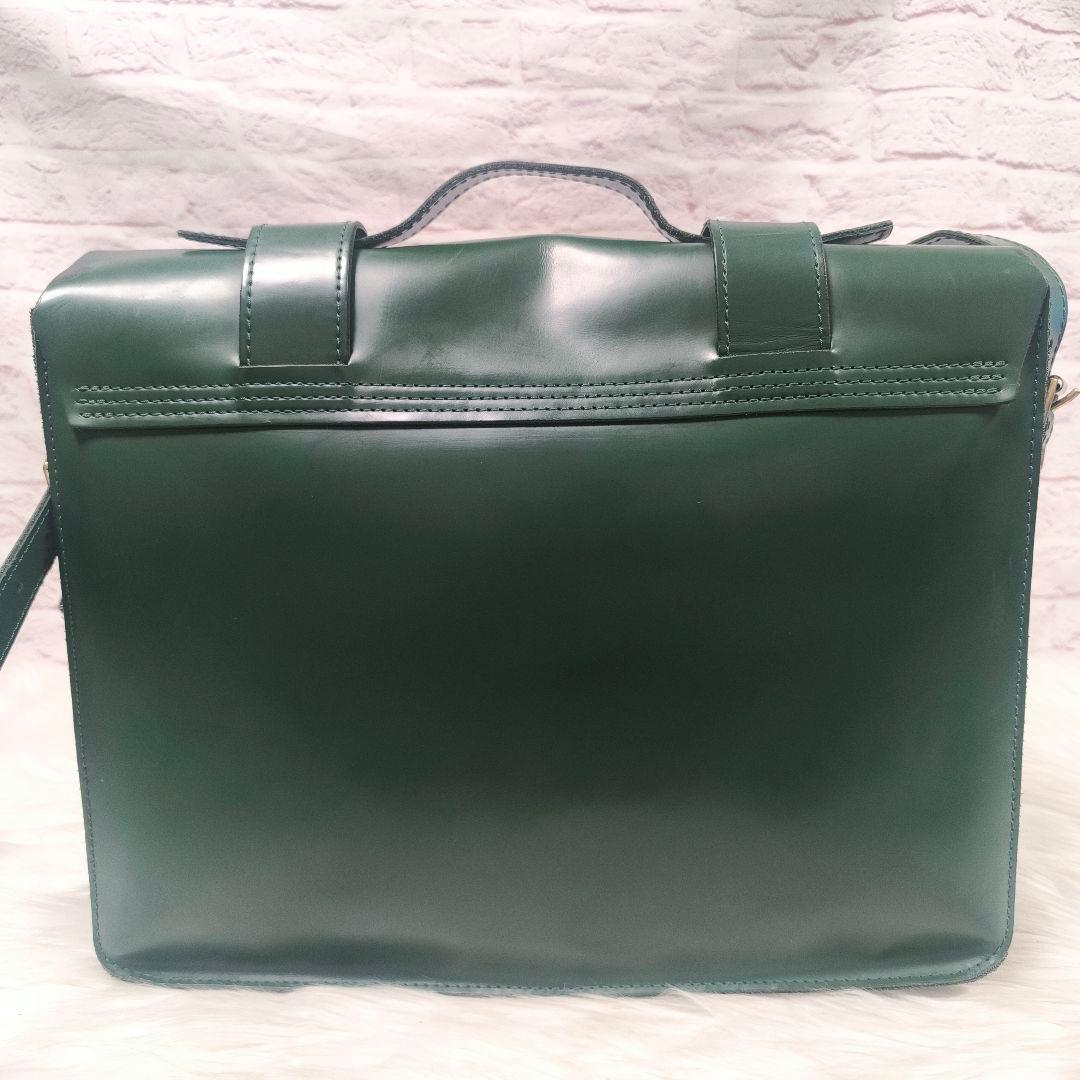 【虚々様】ドクターマーチン　サッチェルバッグ　15インチ　グリーン