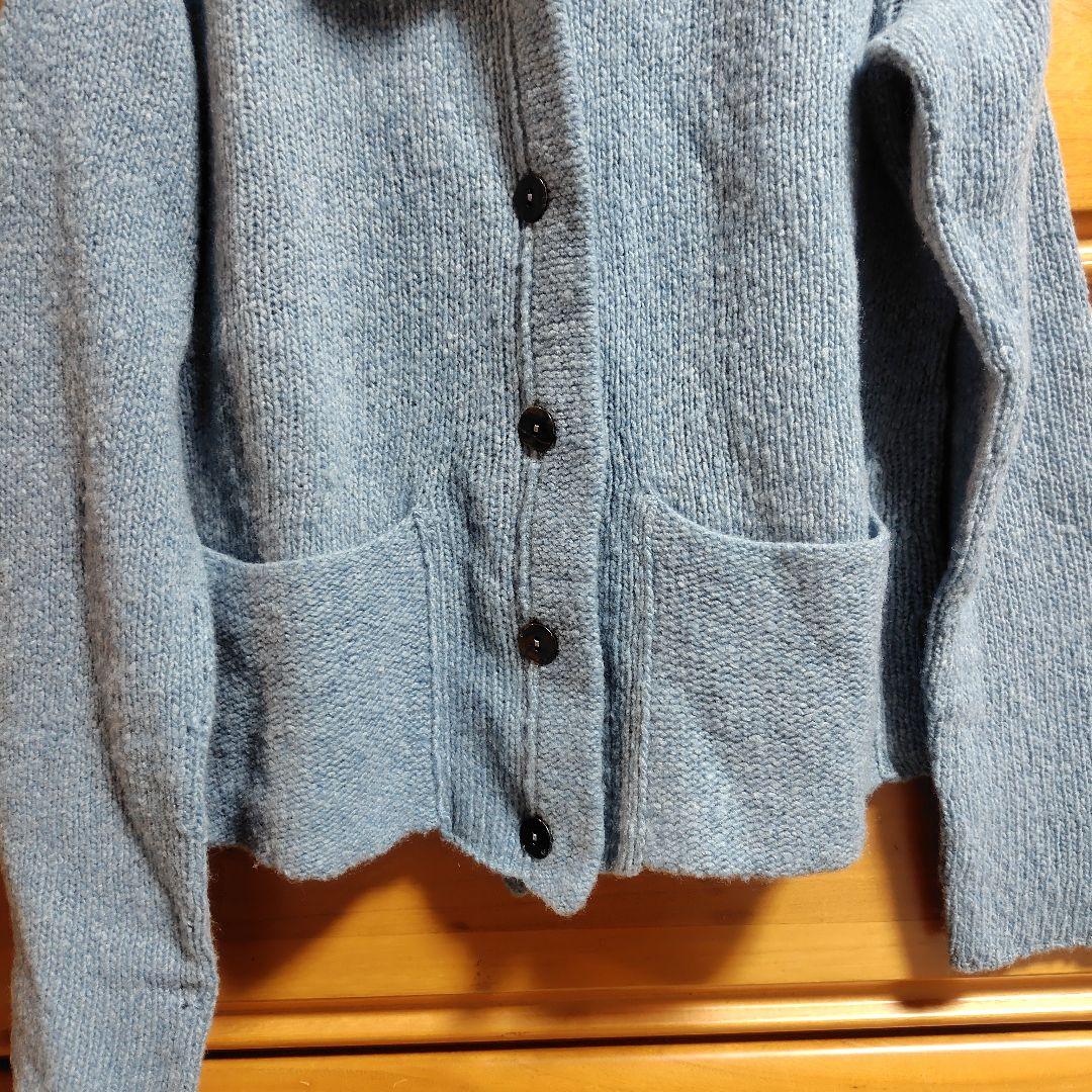 JURGEN LEHL 水色カーディガン　ウール　 美品♡