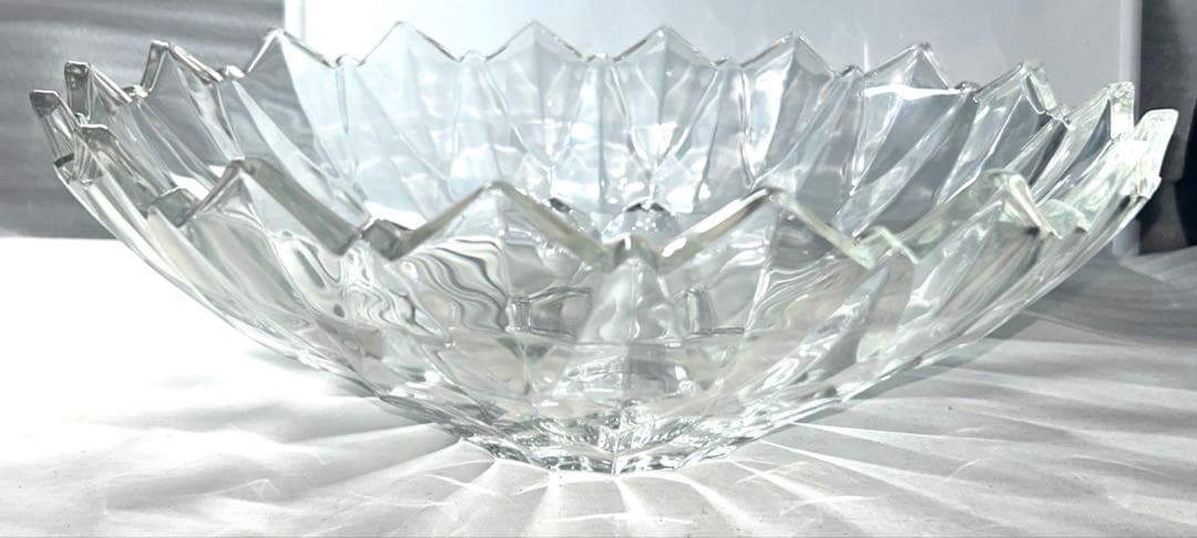 【ビンテージ】保谷ガラス ロータスリリー 盛鉢 コンポート