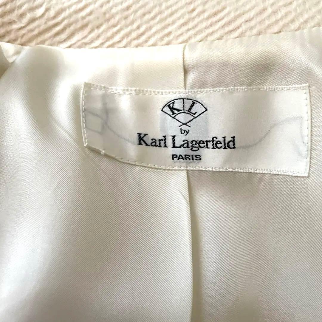 合馬公式アカウントカールラガーフェルドダブルブレストコートwool &si