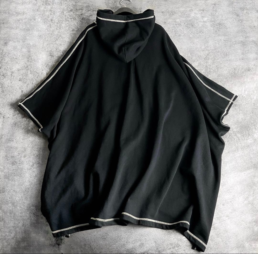 トップス S'YTE FRENCH TERRY RANDOM STITCH PONCHO