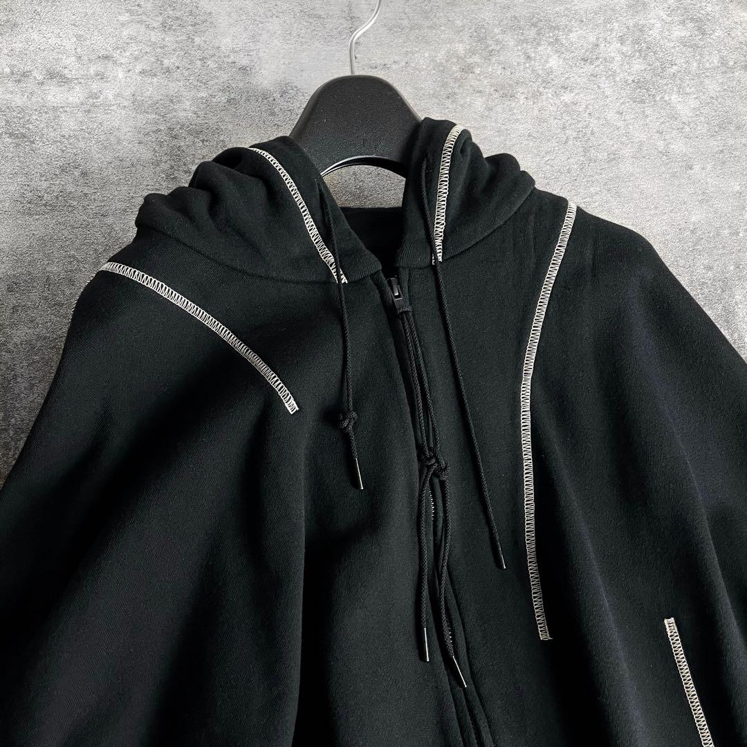 トップス S'YTE FRENCH TERRY RANDOM STITCH PONCHO