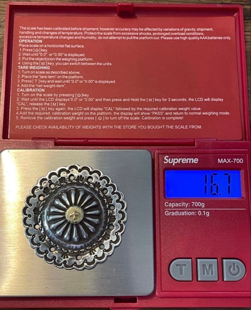 goro's (ゴローズ) K18付きフラワーコンチョ 大　現行