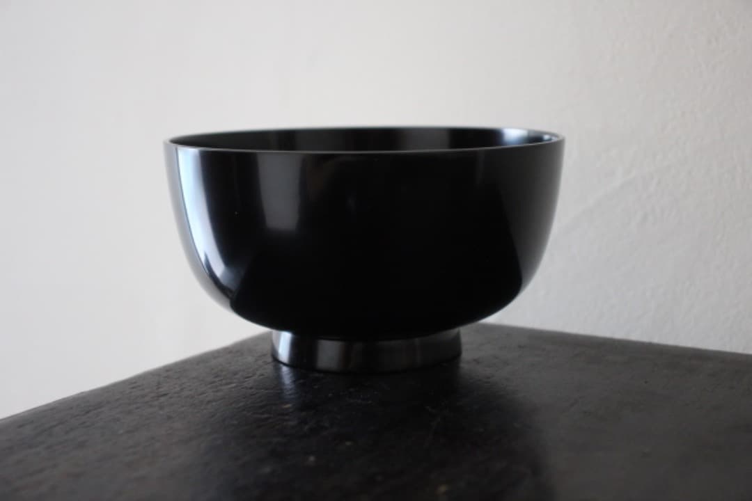 未使用　鈴木睦美　現代京都漆芸家　漆器　飯椀
