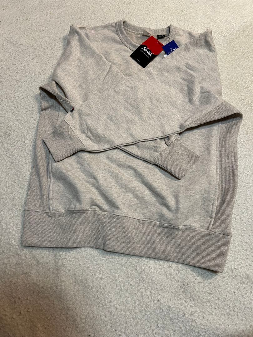 値下げ新品未使用　NANGAカラフルスニーカー刺繍グレー トレーナー