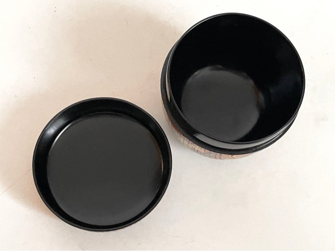 茶道具　筑紫筑良　欅摺漆八橋　大棗　棗　茶入　桔梗　螺鈿　蒔絵　共箱