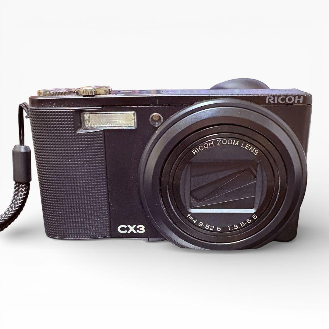 【動作確認済】RICOH リコー CX3 ブラック ケース・充電器・説明書付