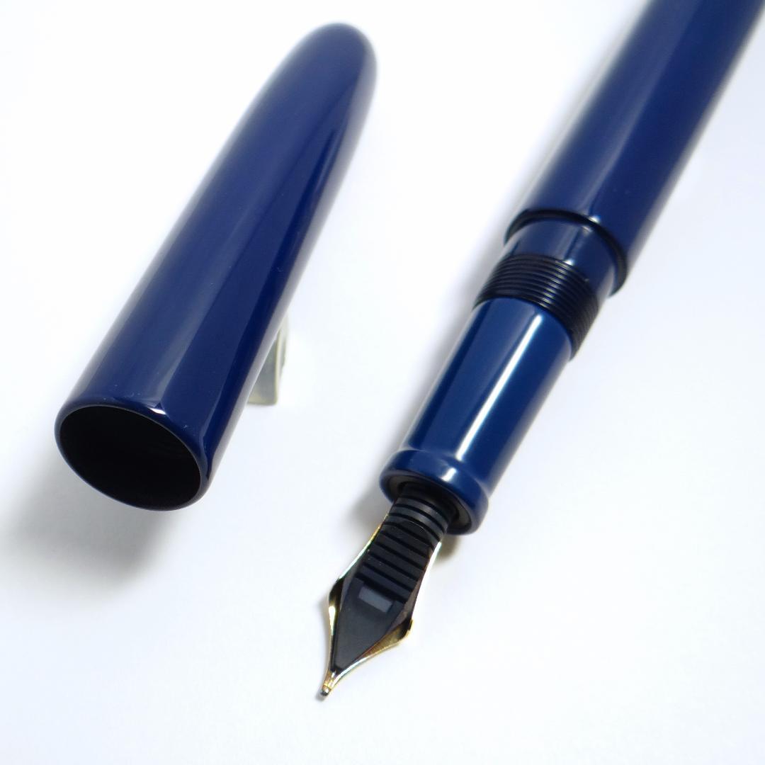 【旧型・希少品】中屋万年筆 NAKAYA シガーロング 菖蒲 漆 14K太字B