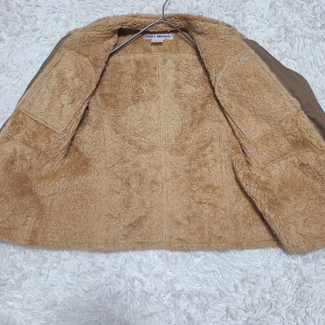 イッセイミヤケ 裏ボア ライダースジャケット