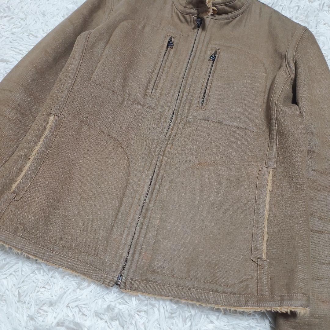 イッセイミヤケ 裏ボア ライダースジャケット