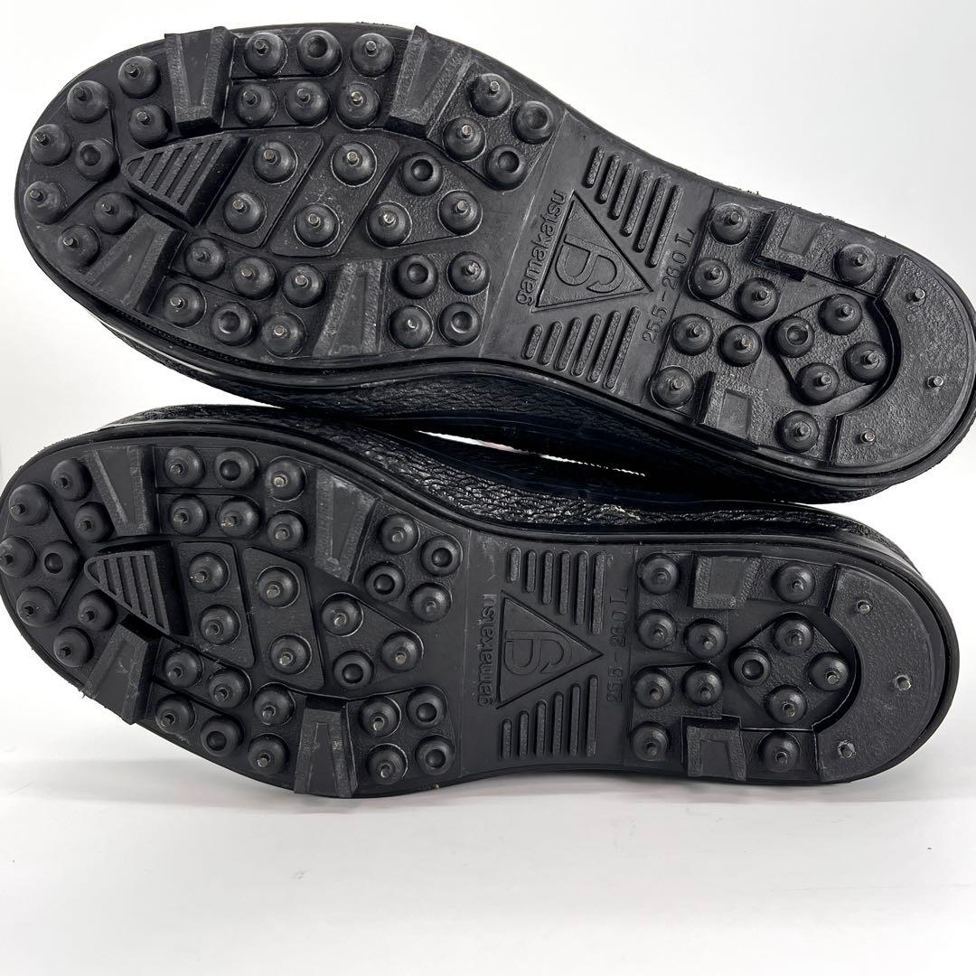 【美品】がまかつ　フェルトスパイクブーツ　グレー×ブラック Lサイズ