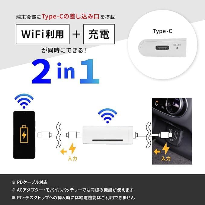 プレミアムチャージWiFi X200 100GB/365日 バッテリーレス