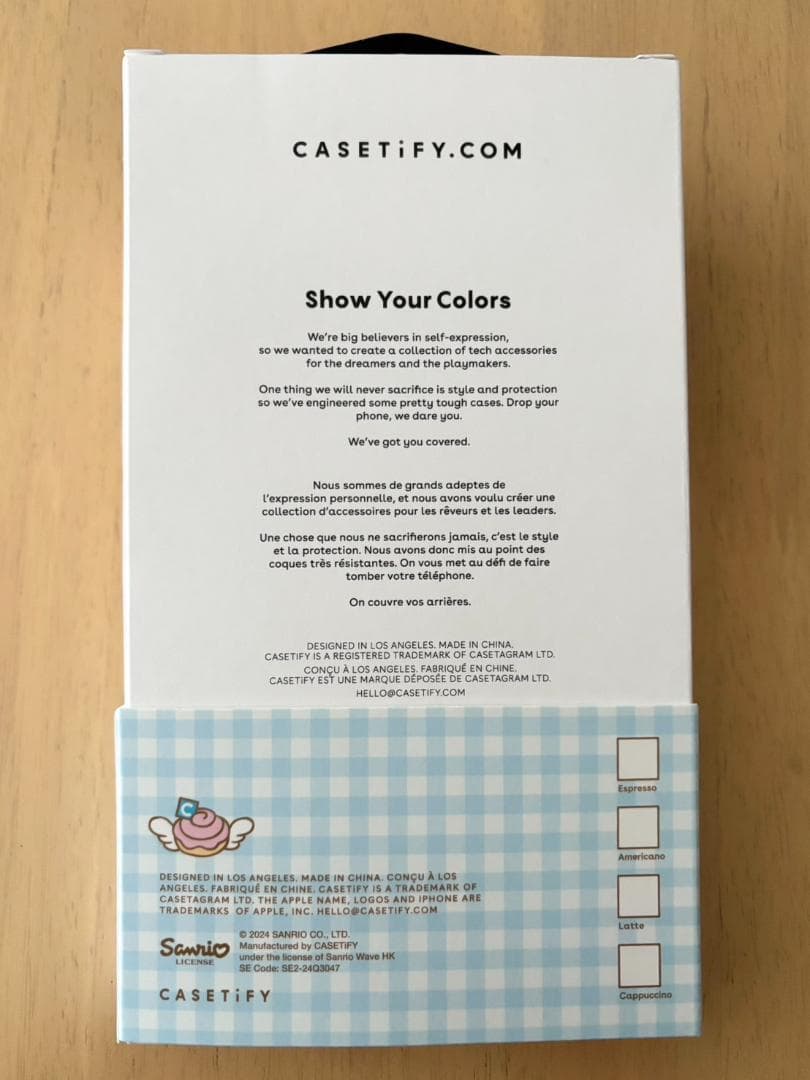 CASETiFY シナモロール iPhone16proケース新品未開封