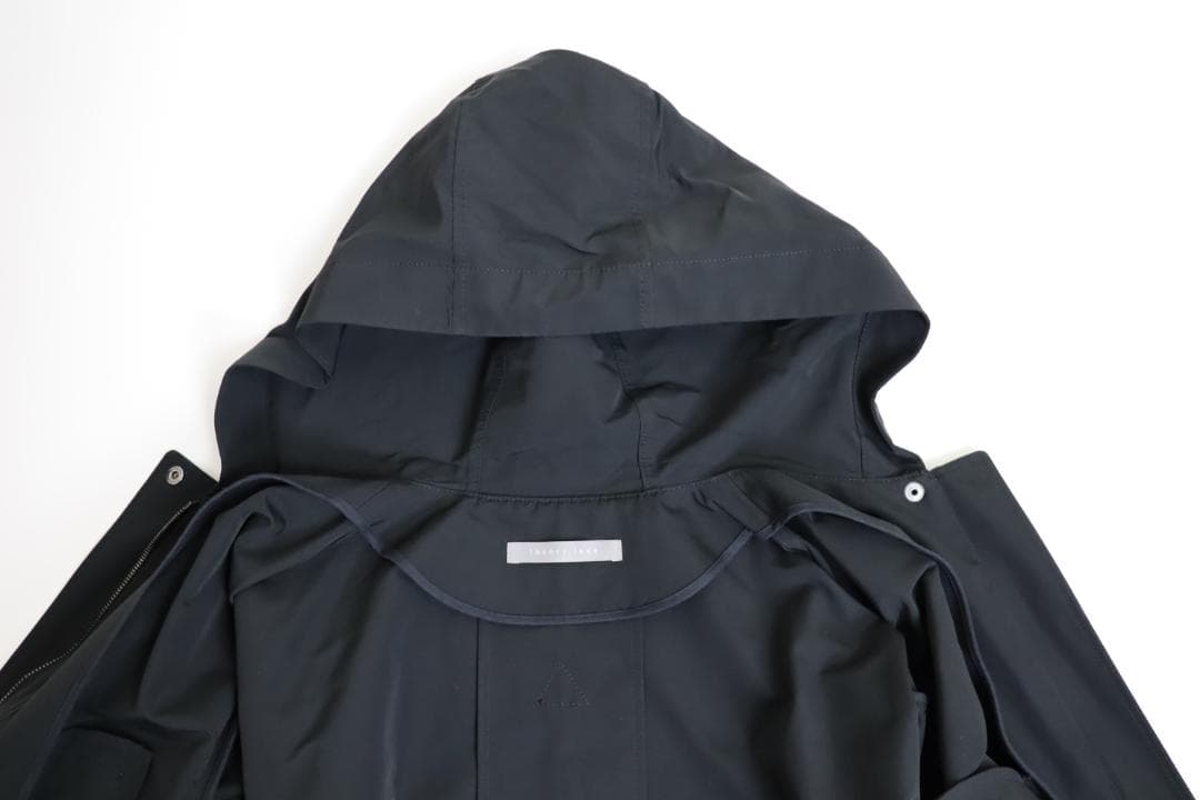 theory luxe 21AW ウォッシャブル モッズコート　ブラック