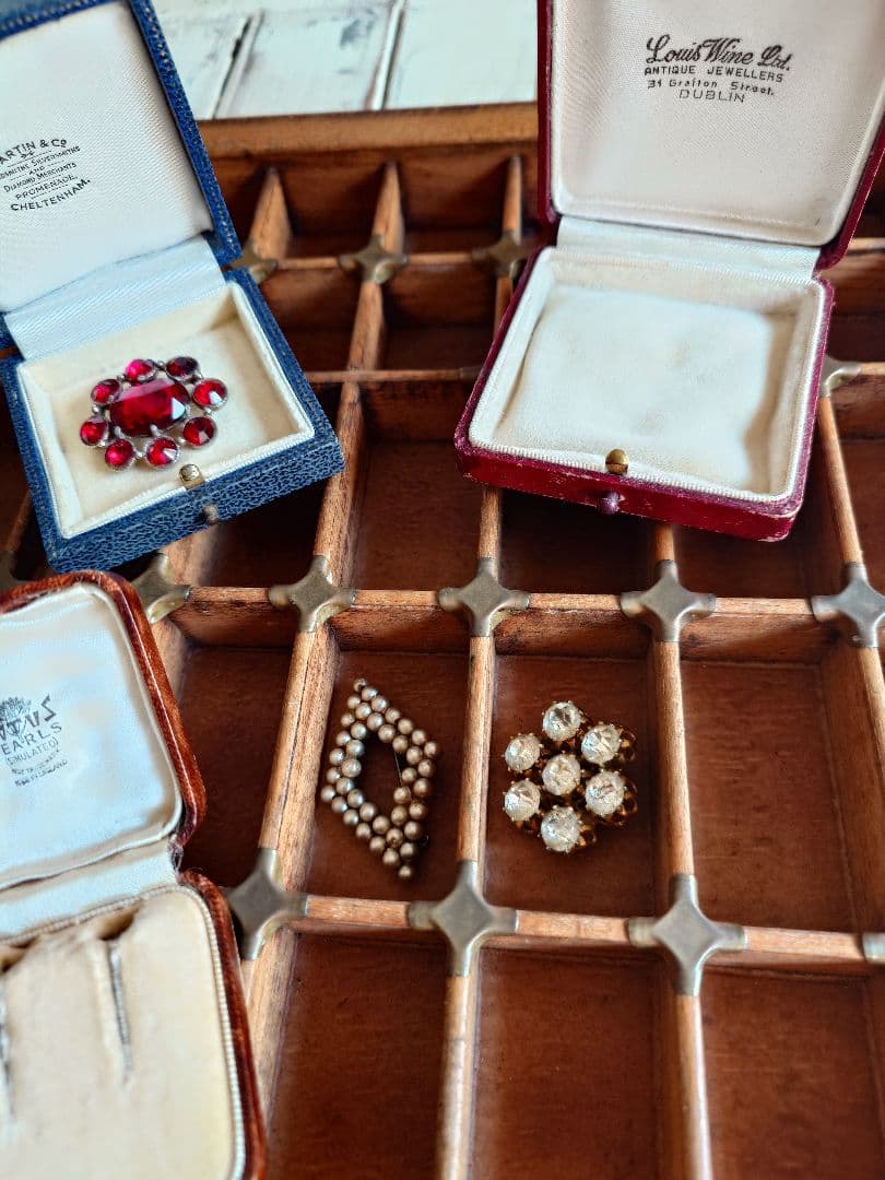 プリンタートレイ　ディスプレイトレイ　イギリスビンテージ　木製