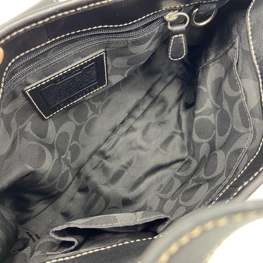 極美品✨コーチ ソーホー ワンショルダー アクセサリーポーチ ブラック 9738