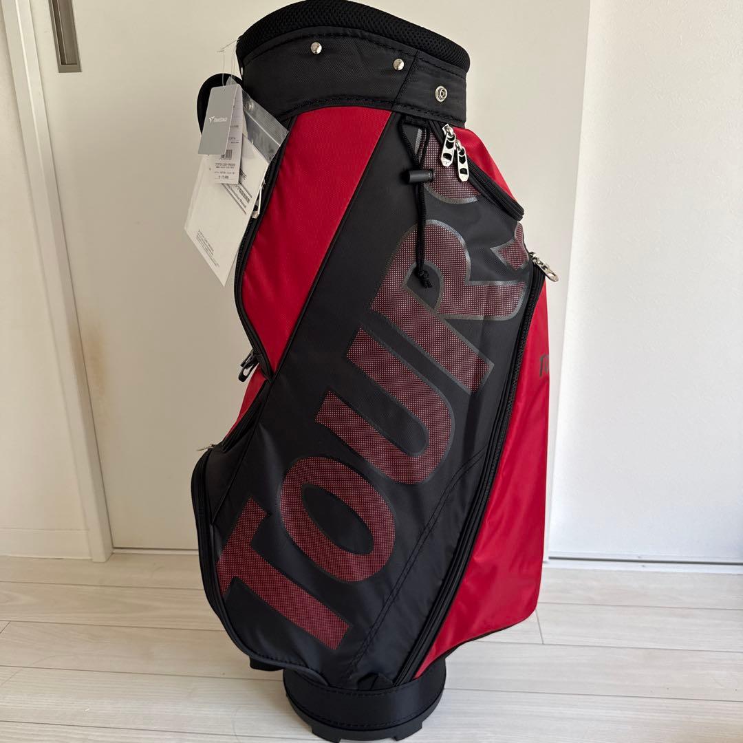 TOURSTAGE ゴルフバッグ レッド×ブラック