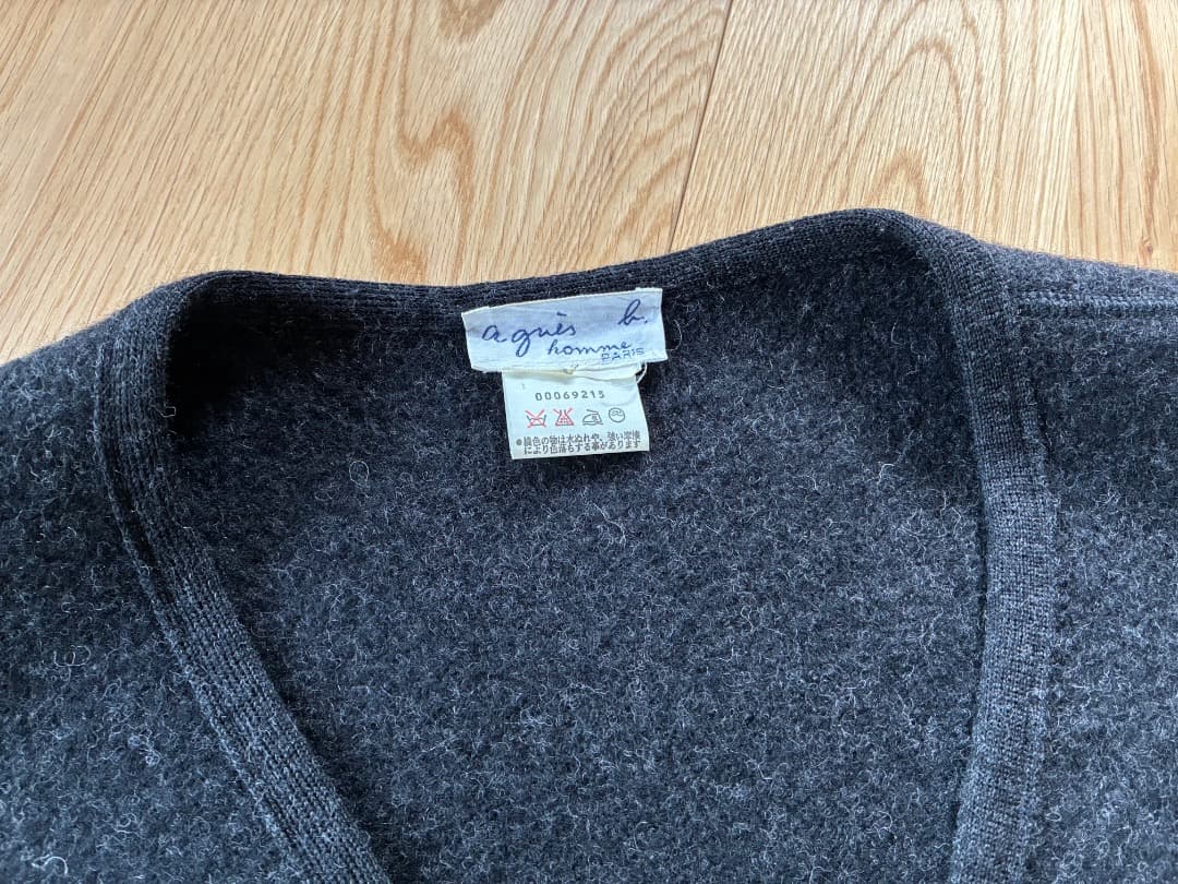 agnès b.　アニエスベーオム　ウールベスト　フランス製