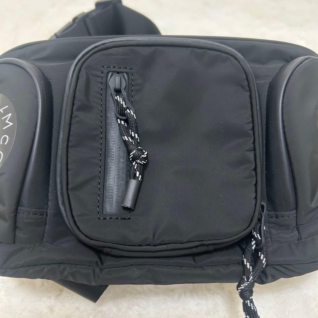 極美品✨アディダスバイステラマッカートニー　ボディバッグ　バムバッグ　ブラック