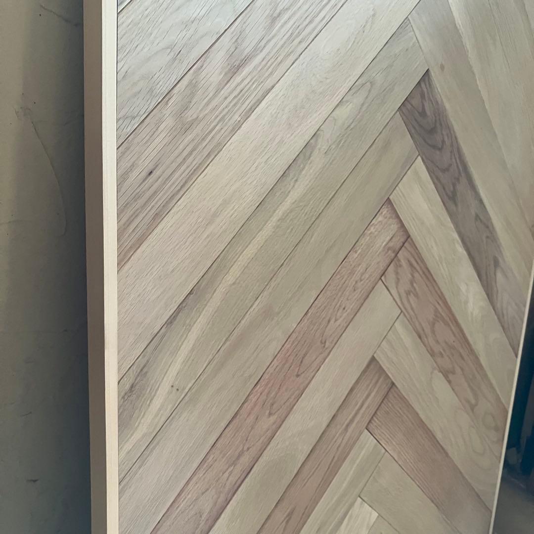 木製ヘリンボーン　テーブル天板