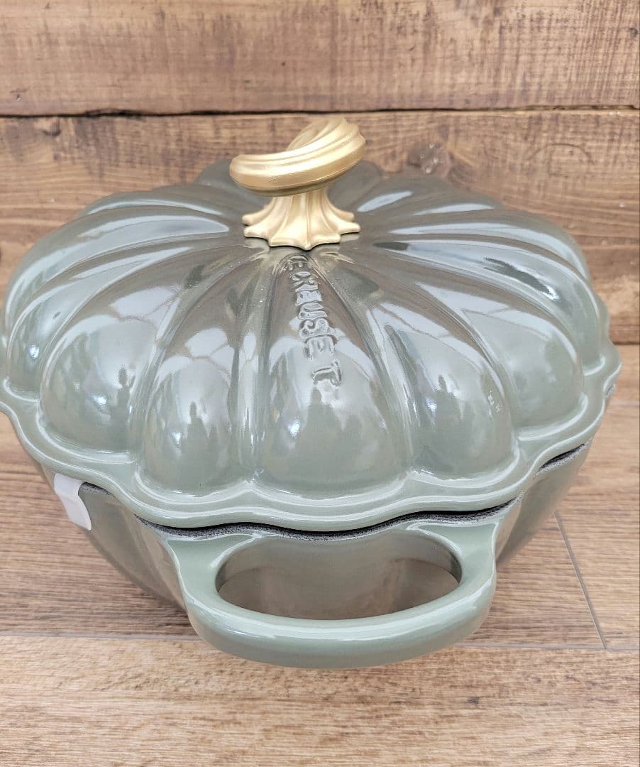【未使用】LE CREUSET ルクルーゼ カボチャ パンプキン24cm両手鍋