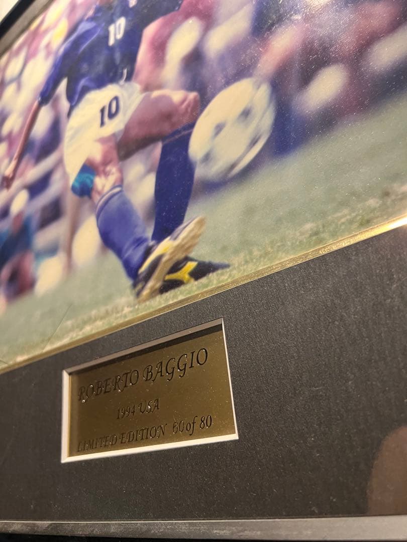 Y*Y様 バッジョ直筆サイン入りイタリア代表1994フォト特製フレーム