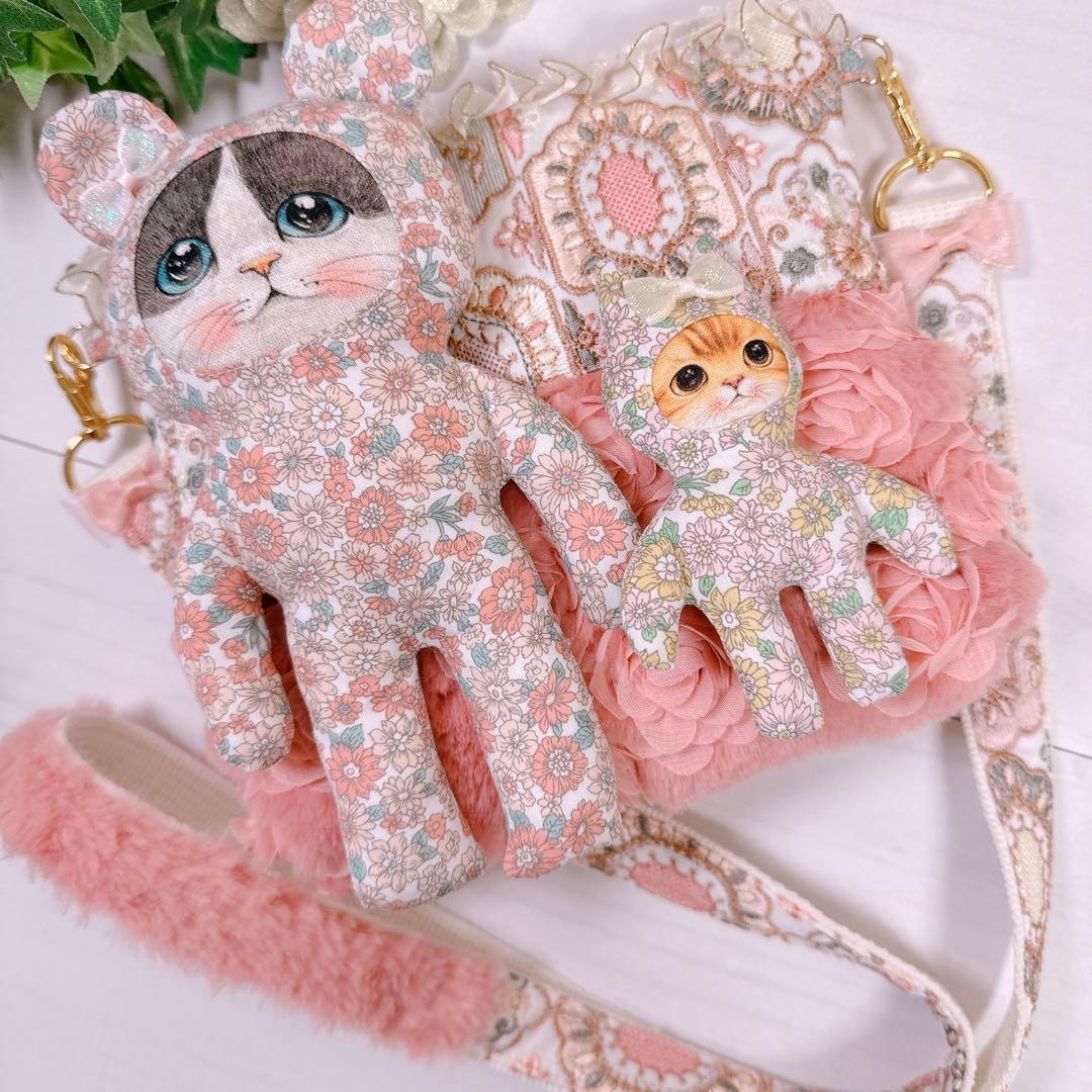 ゆ*ら様 コヤンイサムチョン♡インド刺繍×薔薇ファー！ミルクちゃんのファスナー付