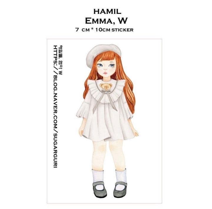 No.4【送料別】hamil ハミル ステッカー 6枚セット