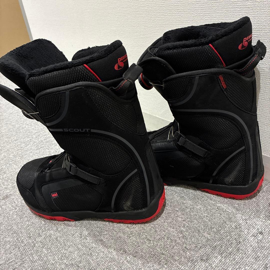 SCOUT スノーボードブーツ ブラック/レッド　26cm