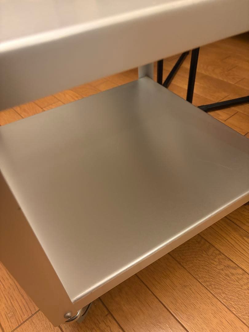 2000's 廃盤/無印良品 アルミサイドテーブルワゴン 鈴木敏彦デザイン