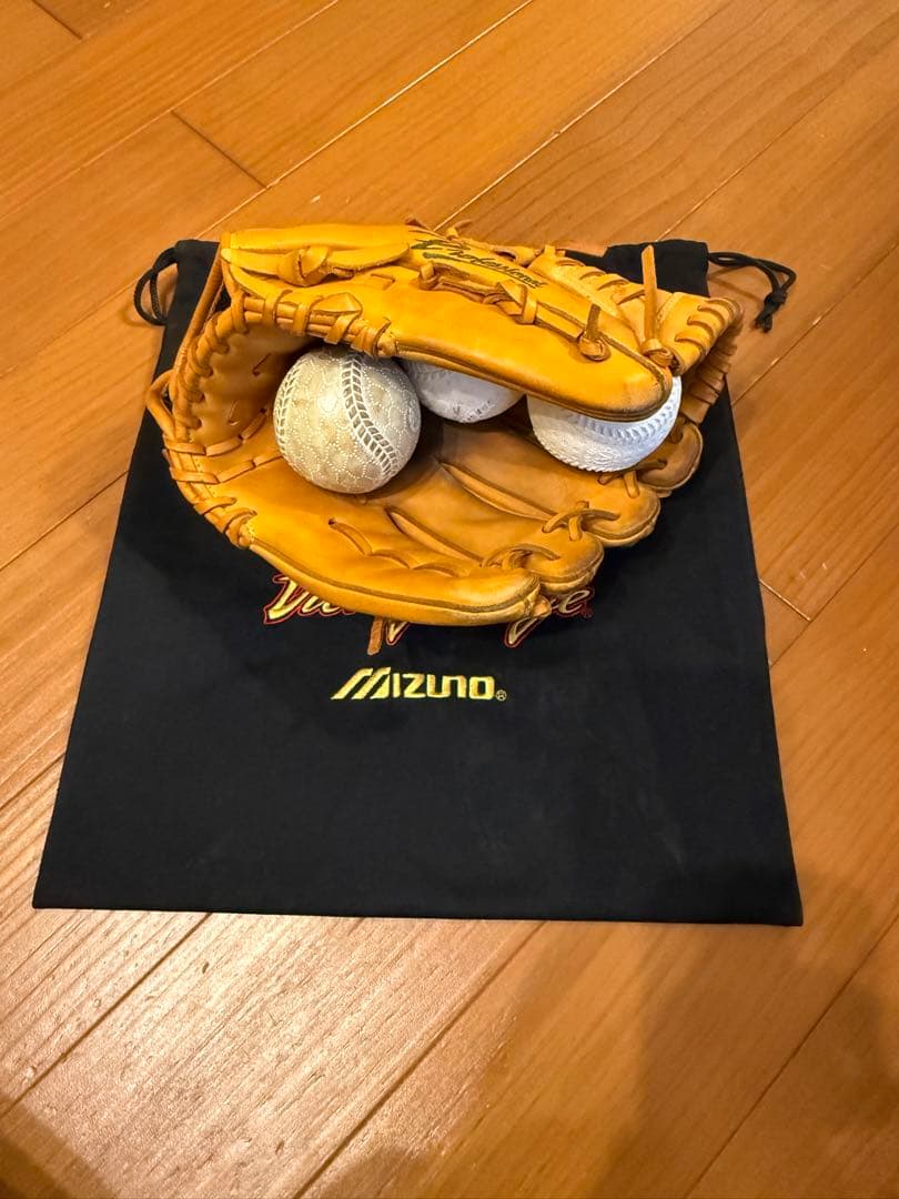 Mizuno 軟式グローブ イエロー