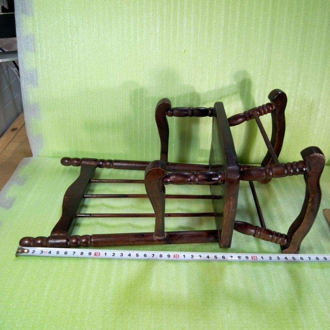 アンティーク　木製　ロッキングチェア　小型　小さな椅子　ミニチュア　人形椅子