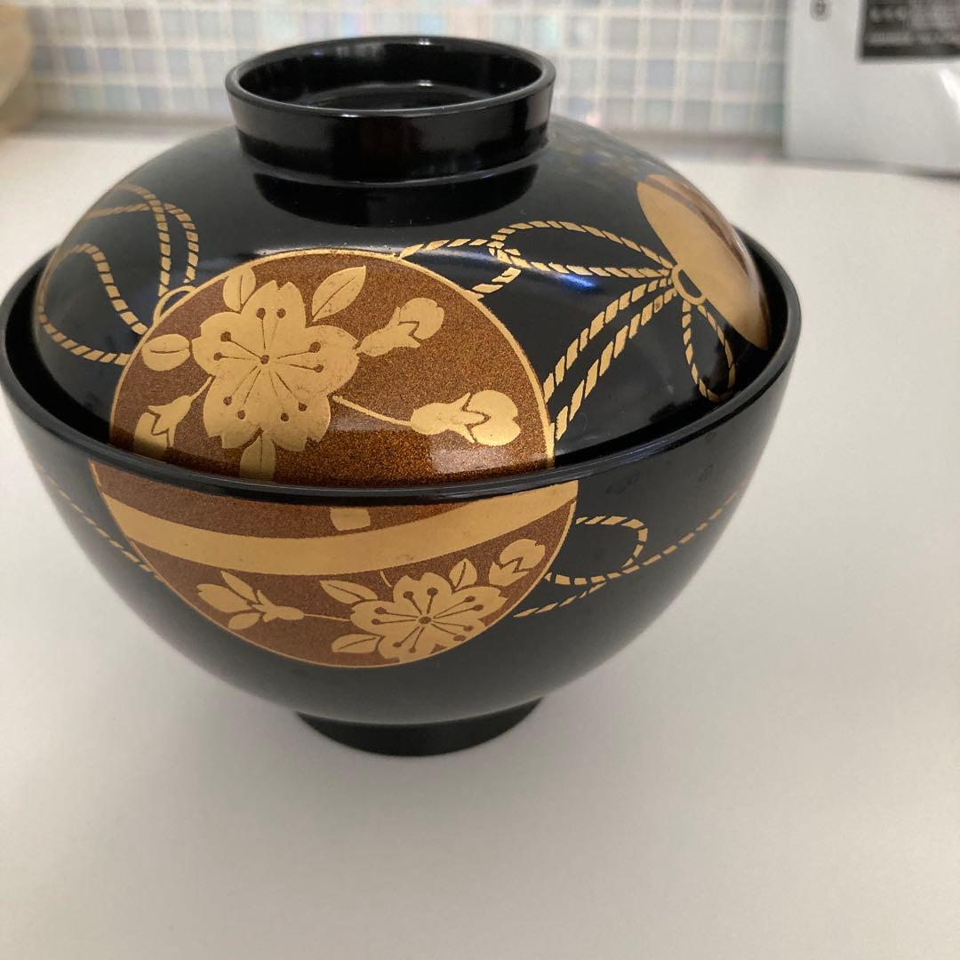 乙造作　御吸物椀　5客セット　お吸物椀　汁椀　お祝膳　食器 洗って保管