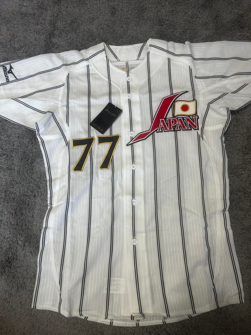 ト*化様 星野仙一 侍ジャパン ユニフォーム 77番 L 新品