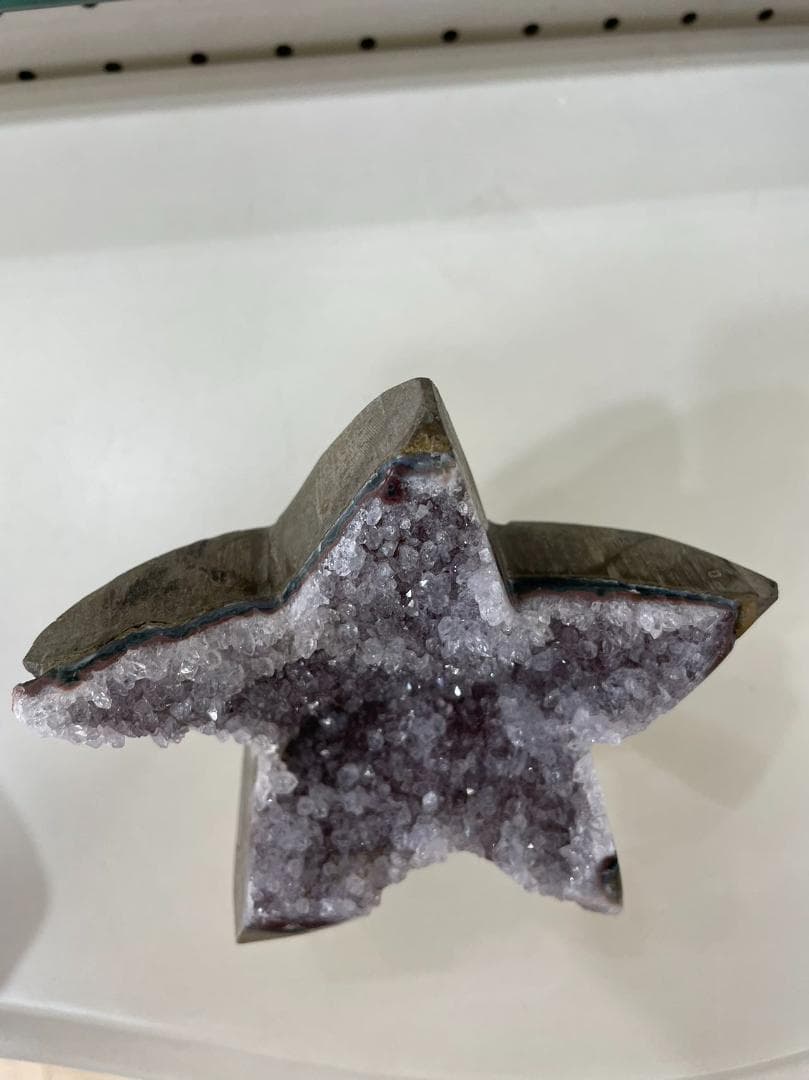 アメジスト 星の形きらきら台付き ブラジル産 Amethyst 天然石
