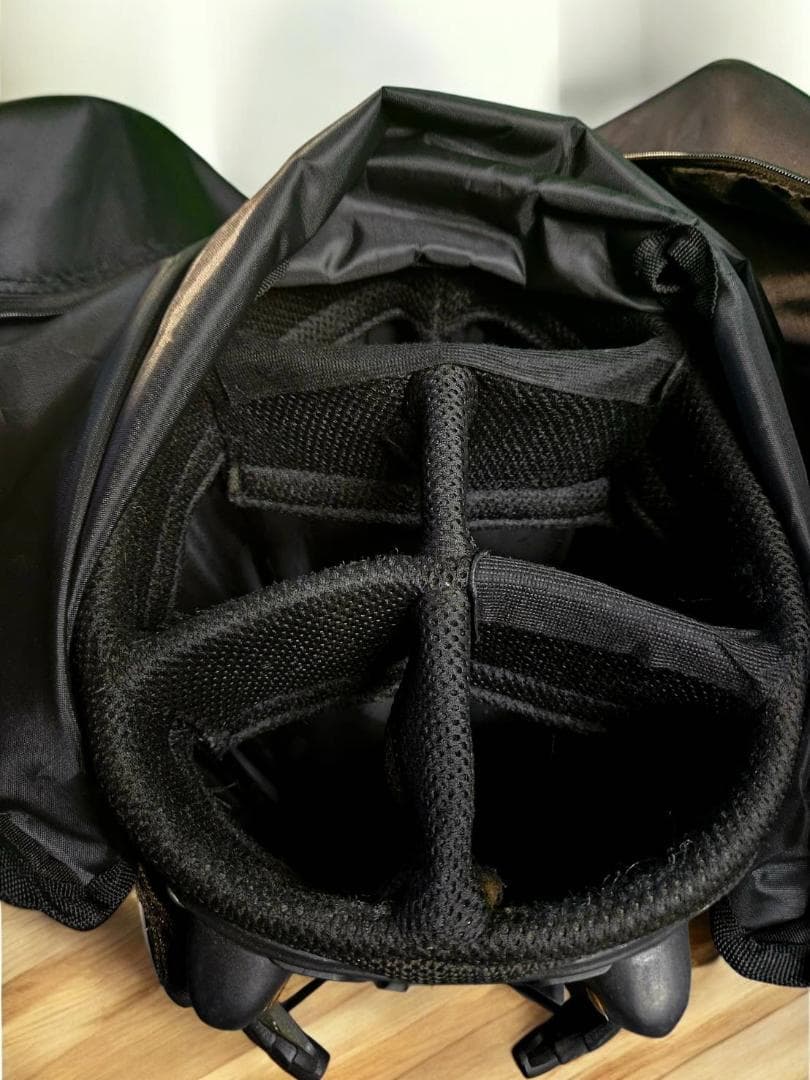 送料無料/美品JUN & ROPE スタンド式キャディバッグ NAVY