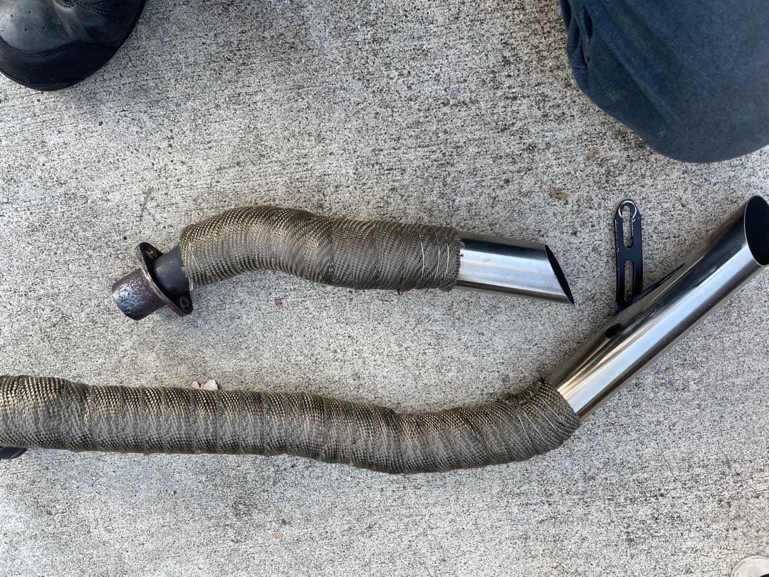 スティード400 ワンオフ　ベントマフラー