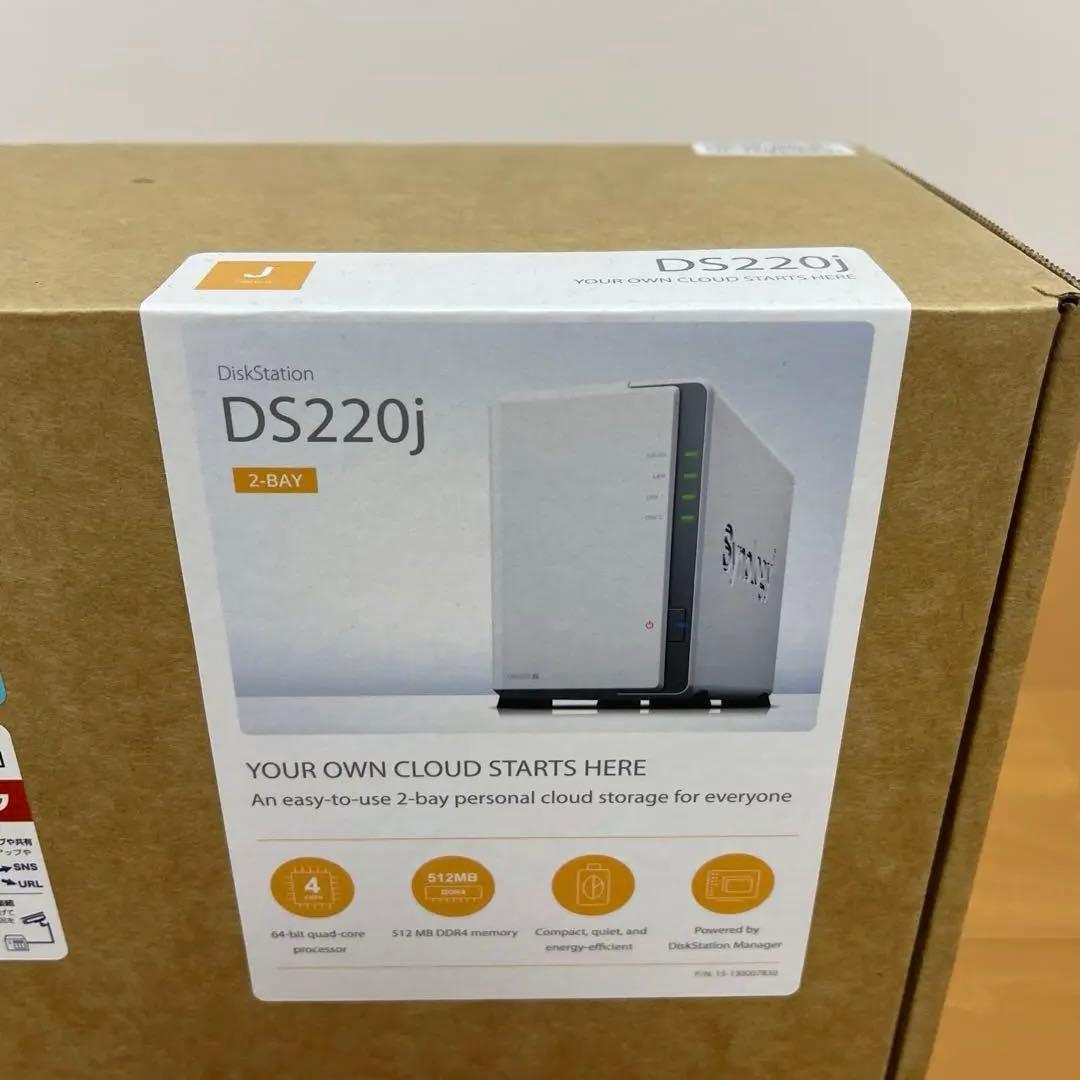 Synology DiskStation DS220j 本体+6TBHDD×2