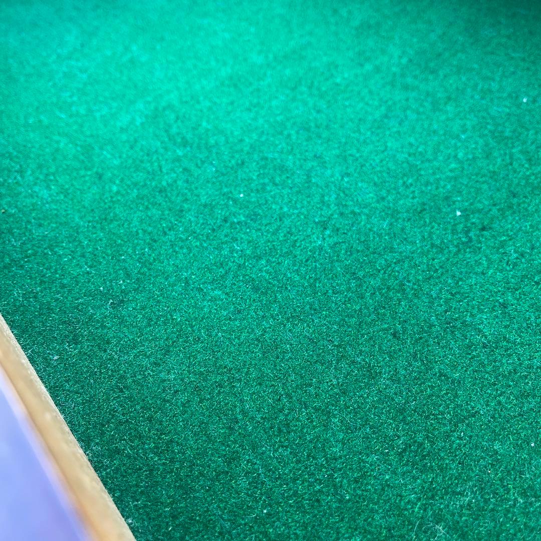 古家具ビンテージ品◾️起立木工 天板フェルト張り ディスプレイ台 飾り台 テーブル