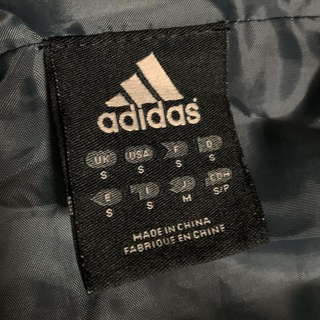 美品✨adidas ベンチコート ネイビー M 刺繍ロゴ ダウン フェザー