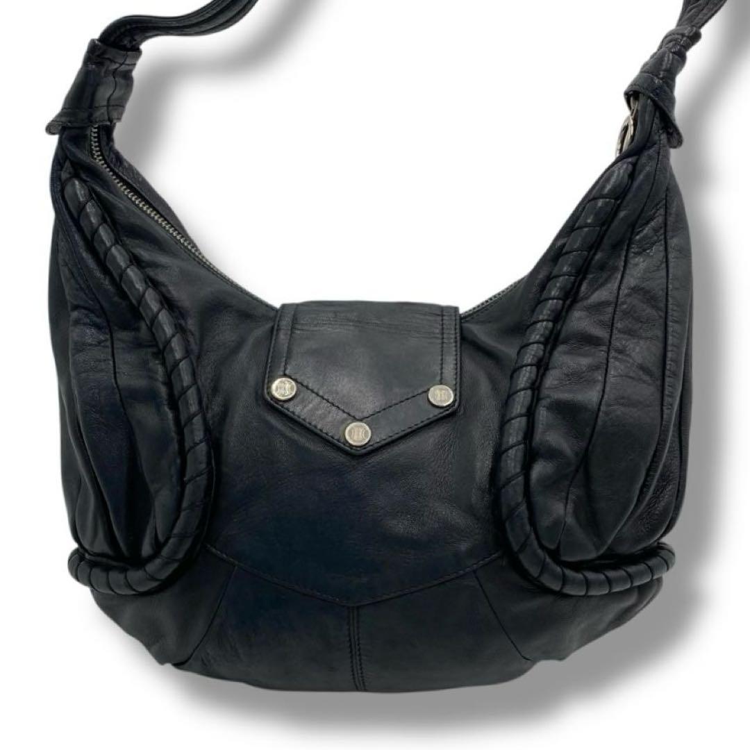 美品 CELINE バックル レザー バッグ Y2K Vintage セリーヌ