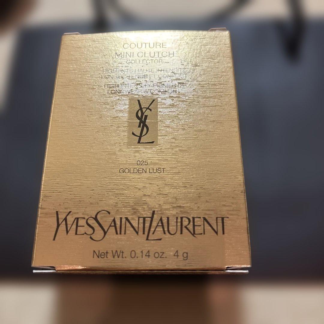 未使用YSLクチュールミニクラッチ025ホリデー限定アイシャドウショップ袋付き