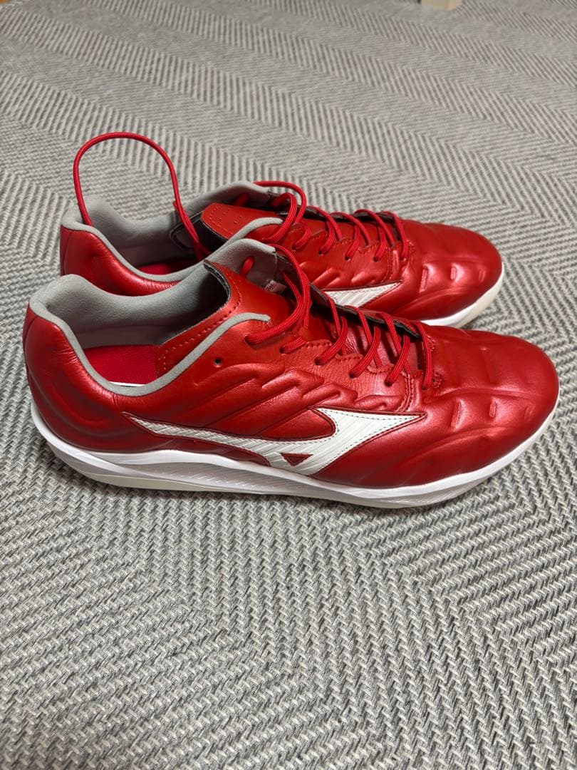 Mizuno レッド スパイク ローカット 野球 28.5 ミズノ