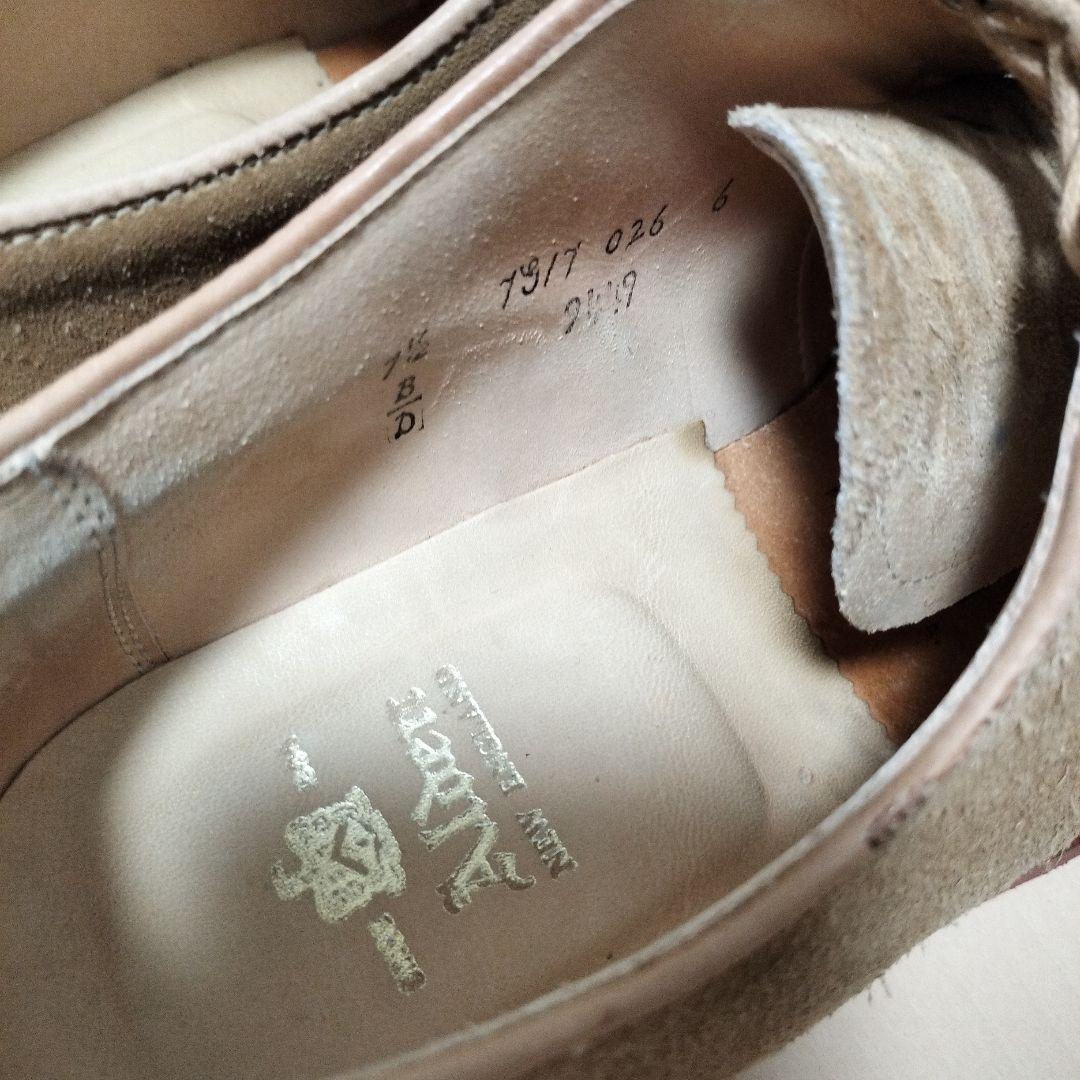Alden ベージュ スエード レースアップ 7 1/2D