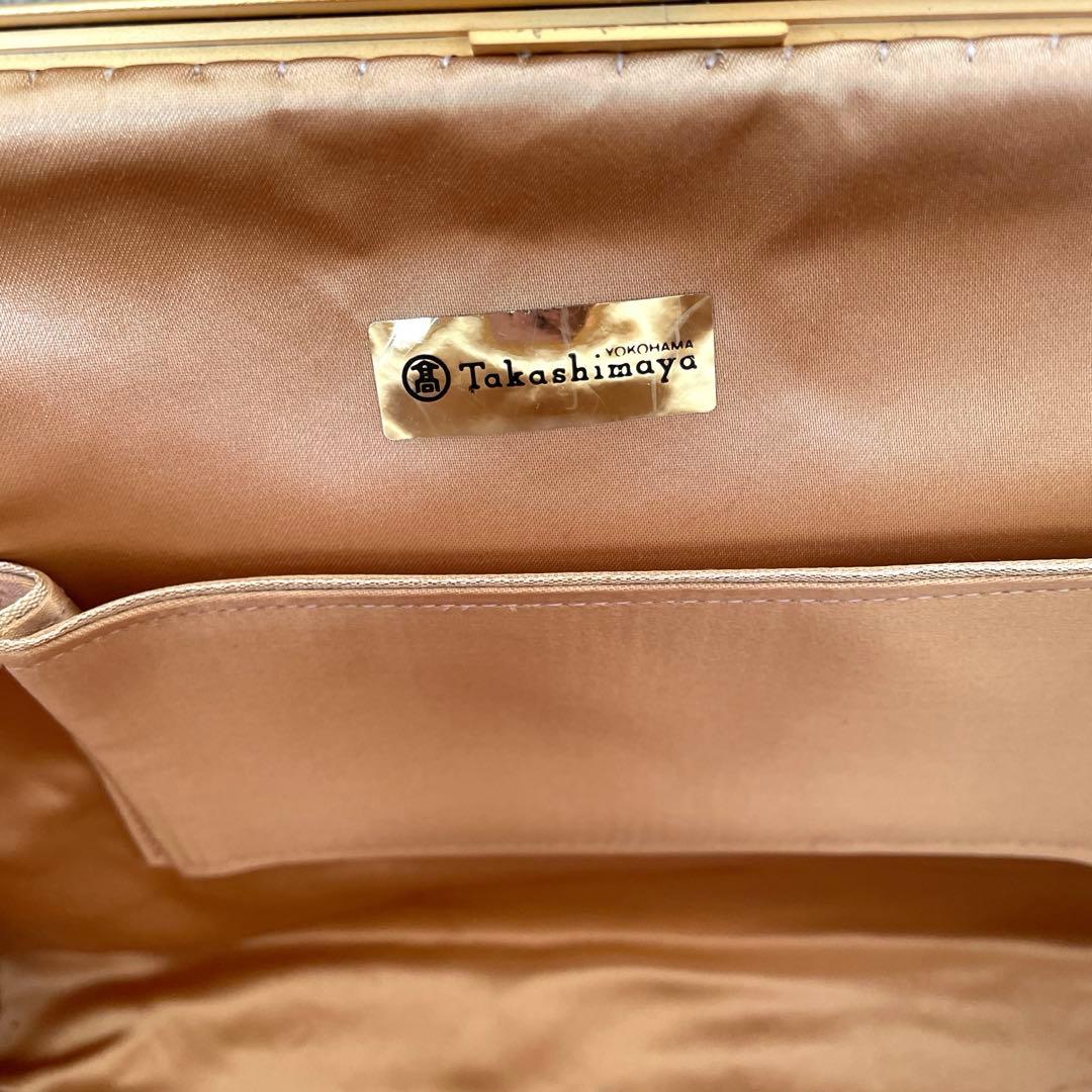 二重糸本刺繍ビーズバック.卒業.入学式 結婚式　パーティーバック　高島屋