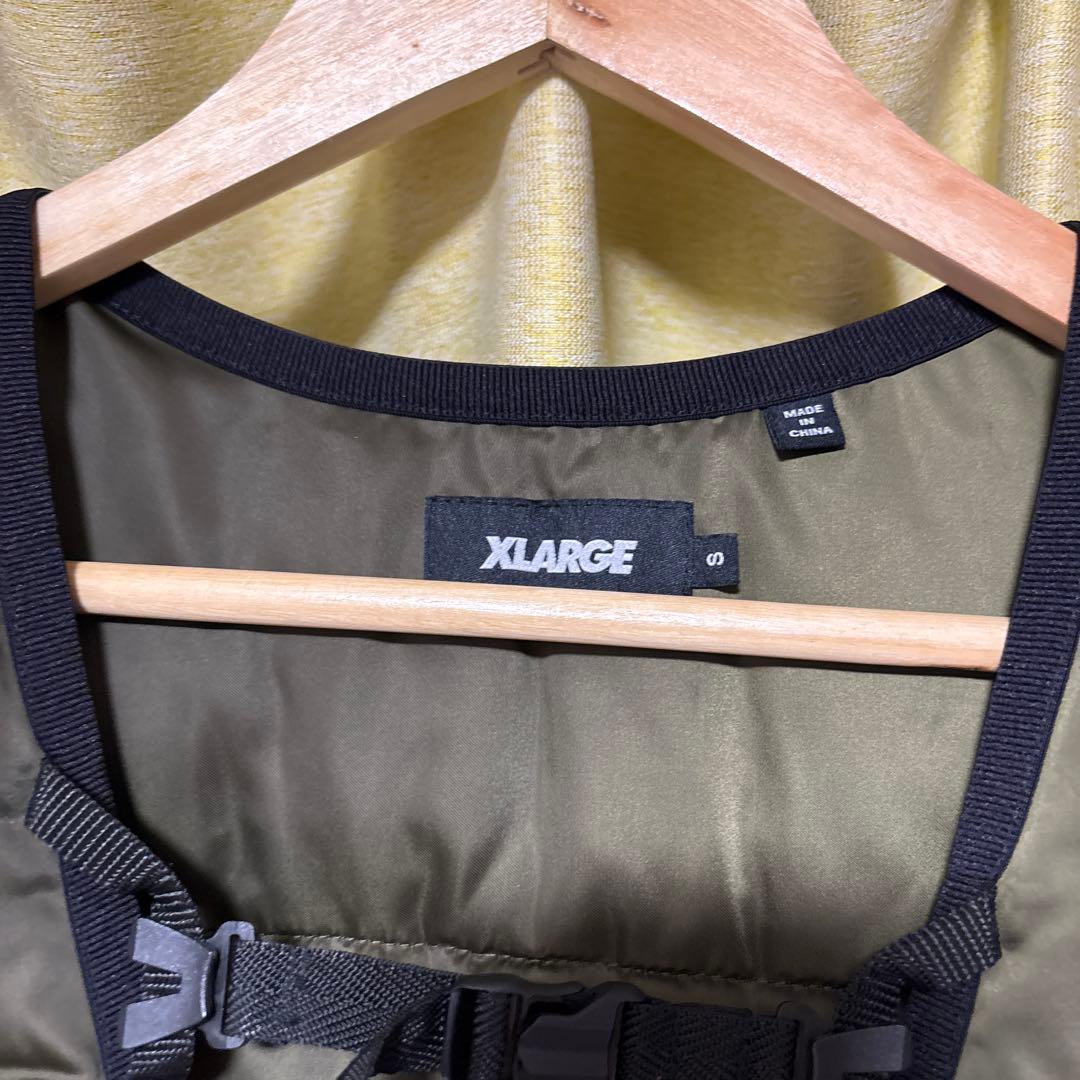 XLARGE フィッシングベスト オリーブ　S